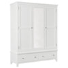 Henley White Painted Triple Wardrobe - 3 Door