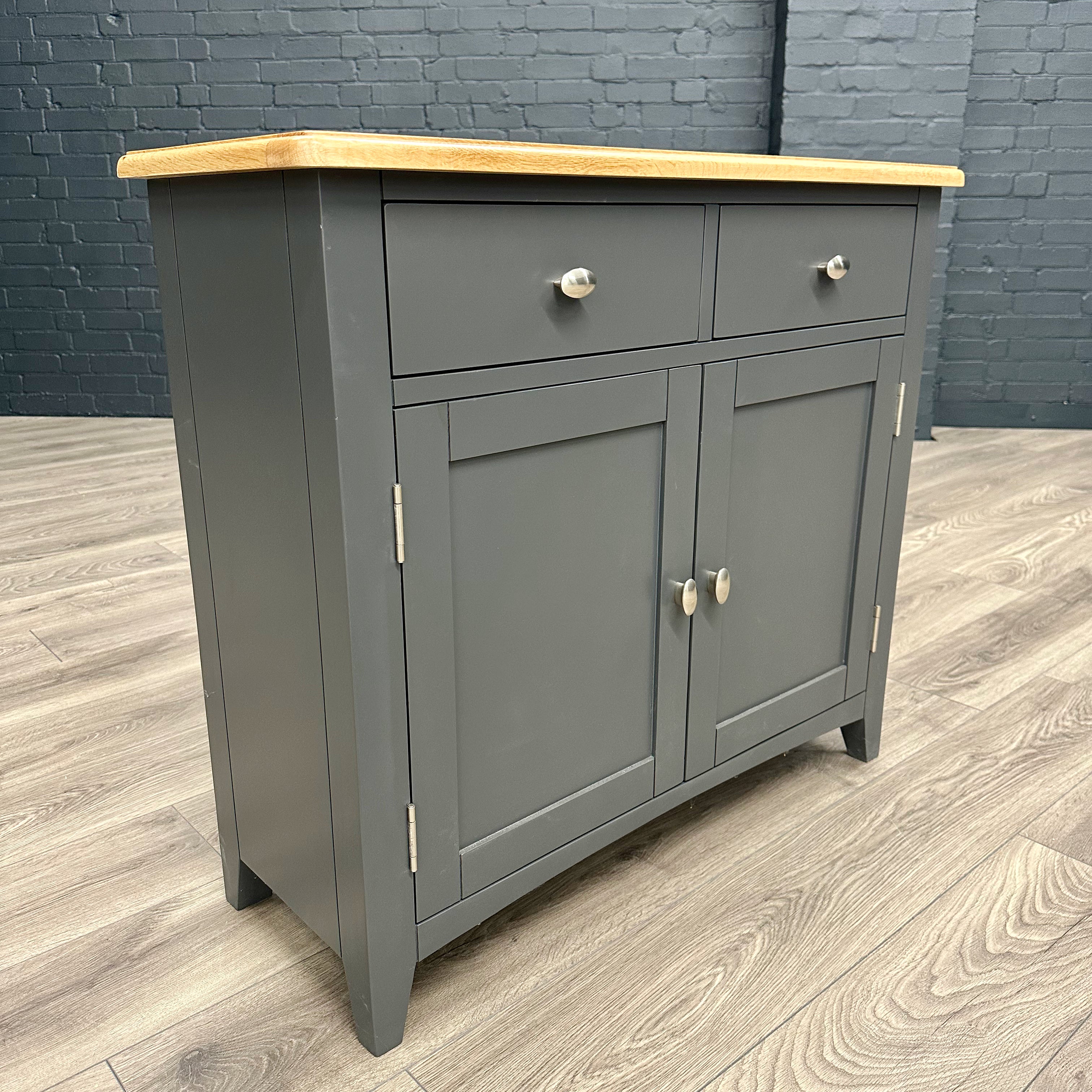 2 door shop grey sideboard