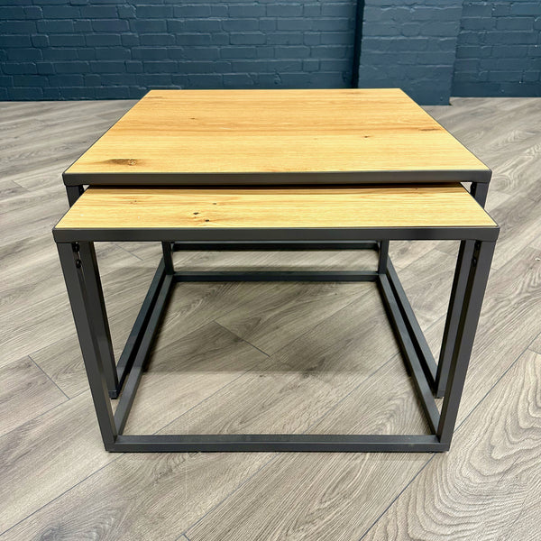 Soho Industrial Oak - XL Nest of 2 Tables (Showroom Clearance) | The ...