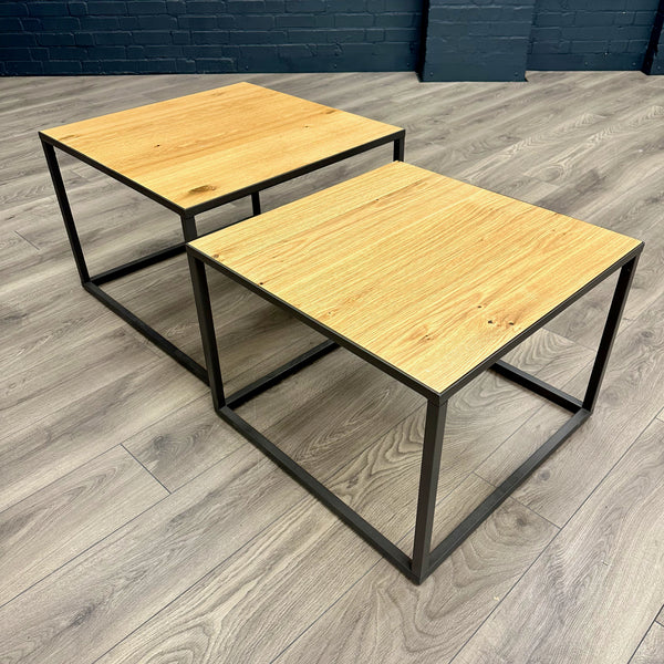 Soho Industrial Oak - XL Nest of 2 Tables (Showroom Clearance) | The ...