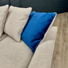 Cory Sofa - Chaise Sofa AND Storage Footstool - Dallas Silver