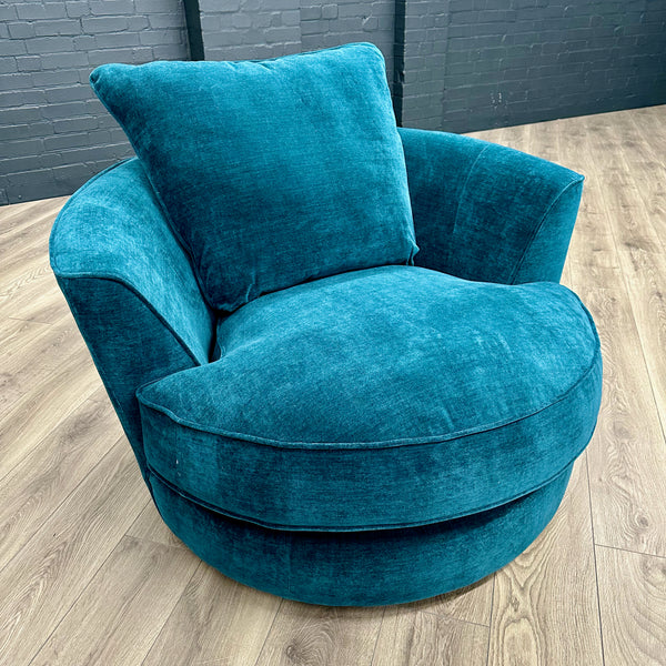 New Home Sofa - Swivel Chair - Villa Teal (Sold)