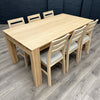 Oslo Premium Oak - XL Extending Dining Table, PLUS 6x Solid Oak Chairs