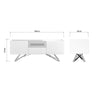 Mint Collection - Novara Large TV Unit - Gloss White