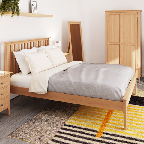 Rimini Oak Bed Frame - 4ft6 Double