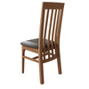 Rimini Oak Dining Chair - Slatted Back with Padded Seat