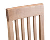 Rimini Oak Dining Chair - Slatted Back with Padded Seat