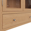 Rimini Oak Display Cabinet