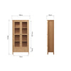 Rimini Oak Display Cabinet