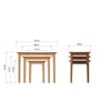 Rimini Oak Table - Nest of 3 Tables