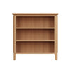 Rimini Oak Bookcase - Small Wide Bookcase