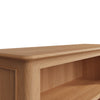 Rimini Oak Bookcase - Small Wide Bookcase