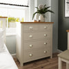 Oregon Oak & Stone Painted Chest of Drawers - 2 over 3