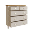 Oregon Oak & Stone Painted Chest of Drawers - 2 over 3