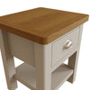 Oregon Oak & Stone Painted Lamp Table