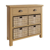 Oregon Oak Sideboard - 2 Drawer 4 Baskets