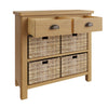 Oregon Oak Sideboard - 2 Drawer 4 Baskets